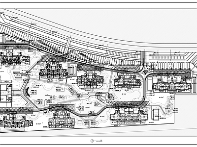 现代庭院 小区景 施工图