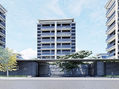 现代其他公共建筑 龙湖云河颂 小区入口大门 示范区