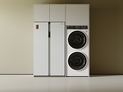 现代洗衣机柜 洗衣机 阳台柜 洗衣机柜