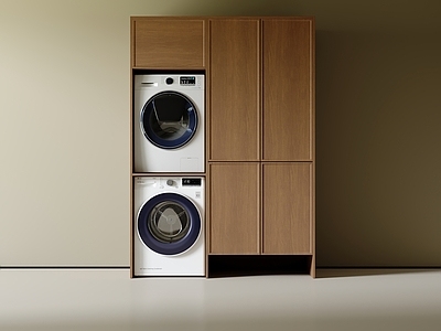 中古现代洗衣机柜 洗衣机 阳台柜 洗衣机柜