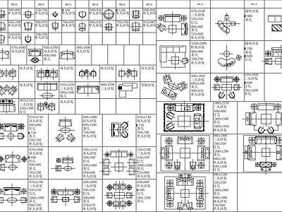 现代简约沙发 组合沙发 沙发椅 沙发组合 施工图