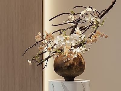 现代花艺 花艺 花瓶 陶罐 插花