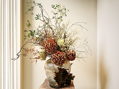 中古花艺 新中式花瓶 干枝花艺 花瓶 复古花瓶 现代花瓶