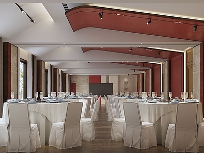 新中式宴会厅 酒店包间 宴会厅