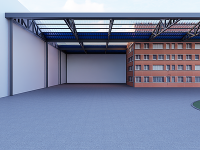 工业其他通用空间 现代仓库雨棚