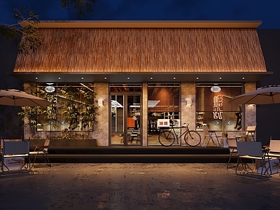 新中式中式其他餐饮空间 门头 现代门头 山野门头 新中式门头 竹子