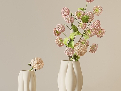 现代奶油花瓶 现代奶油风花瓶 花艺 饰品摆件