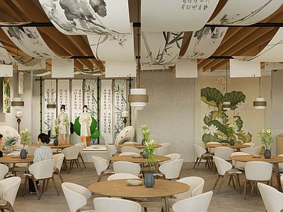 新中式中式中餐厅 宋式餐厅 新中式中餐厅 中国风餐厅 现代中国风餐厅