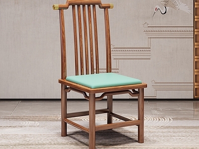 新中式中式餐椅 木椅 书椅 餐椅 实木椅