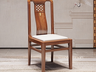 新中式中式餐椅 书椅 实木椅 餐椅 木椅 椅子