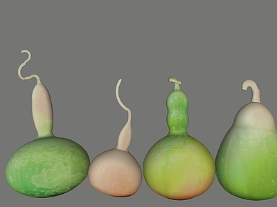 新中式水果蔬菜 蔬菜 葫芦 装饰摆件