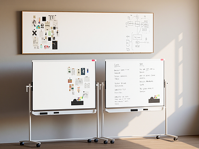 其他办公用品 办公用品 白板 展示板 移动白板 便签