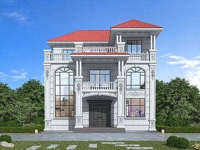 欧式简约独栋别墅 自建房