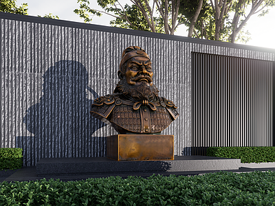 现代雕塑 人物半身雕塑 古代人物雕塑 古代将军雕塑 英雄人物雕塑 景观人物雕塑小品
