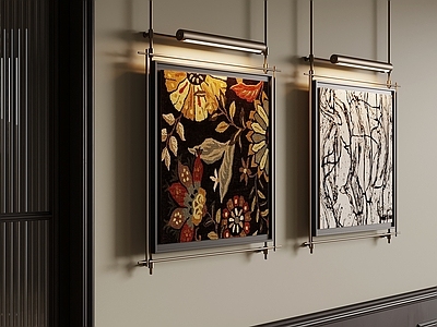 中古挂画 中古风挂画 客厅装饰画