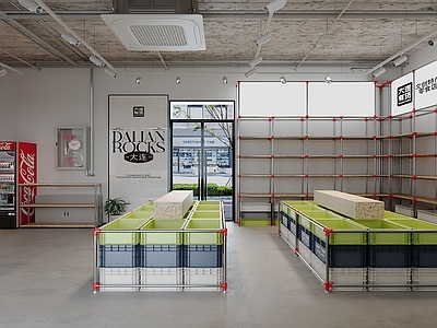 现代零食店 现代风格小店