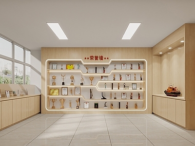 现代其他办公空间 荣誉室