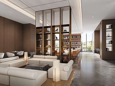 现代意式售楼处 洽谈区