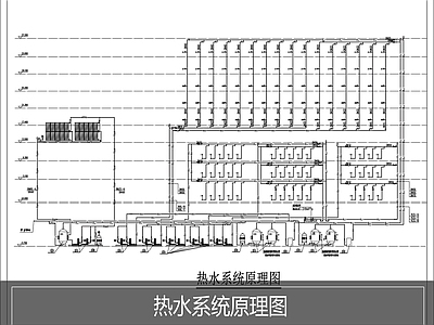 冷热源系统 喷淋系统原理图 施工图