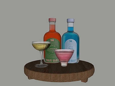 酒具 酒杯 酒瓶 托盘