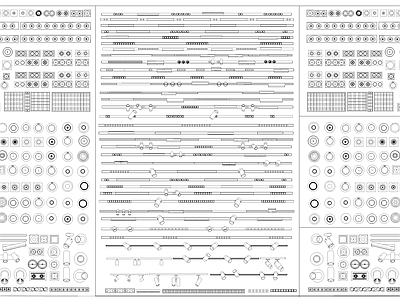 现代灯具图库 灯具图库 施工图
