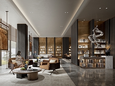 现代售楼处 洽谈区 售楼处洽谈区