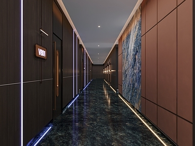 现代足浴店 足浴店过道