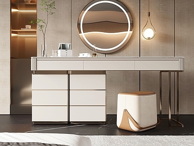 现代妆台妆凳 现代梳妆台