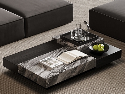 现代意式茶几 现代意式茶几 大理石茶几