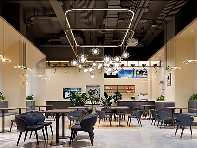 现代轻奢茶餐厅 餐饮店 茶餐厅