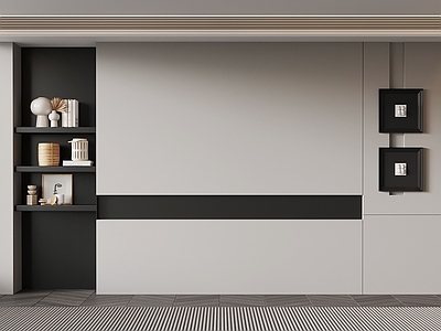 现代意式沙发背景墙 现代意式 沙发背景墙