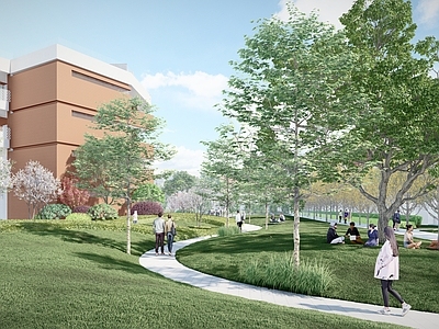 现代教育校园景观 校园景观 现代大学景观 景观校园