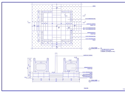 现代校园景观 升旗台 施工图