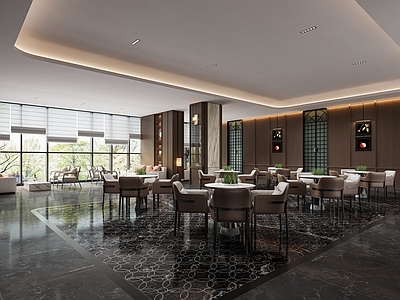 现代意式售楼处 售楼部洽谈区