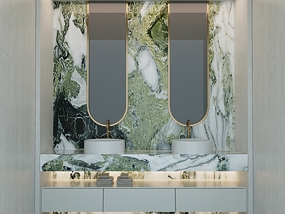 现代公共卫生间 卫生间 公共卫生间 洗手台