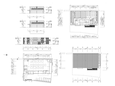 现代办公楼建筑 工厂办公楼建筑 建筑平立面图纸 多层办公楼 办公楼平面图 高层办公楼 施工图