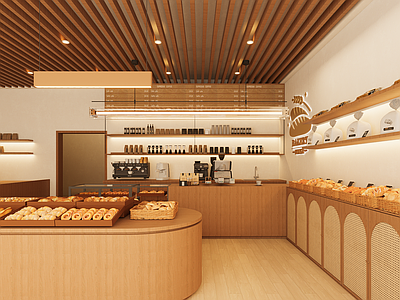 日式原木甜品面包店 甜品店 蛋糕店 面包店