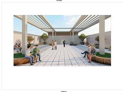现代其他景观 屋顶花园 屋顶广场 屋顶平台 屋顶绿化 施工图