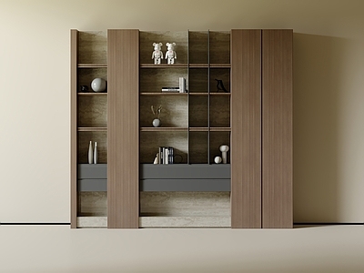 现代中古书柜 满墙书柜 成品书柜 开放书柜 书房书柜 办公室书柜