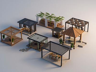 新中式景观亭 新中式亭子 新中式凉亭亭子