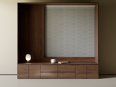 现代中古飘窗 窗帘