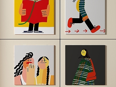 现代简约挂画 女孩房挂画 书房挂画 客厅挂画 玄关挂画 办公室挂画