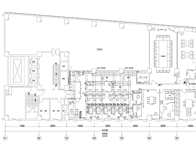 现代办公楼建筑 办公空间平面图 办公楼平面图 高层办公楼 多层办公楼 施工图