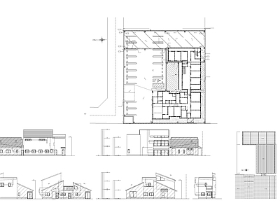 现代医院建筑 别墅建筑立面图纸 疗养院建筑 办公楼平面立面图 施工图