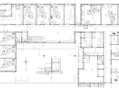 现代医院建筑 牙科诊所平面图 疗养院建筑 医院平面图 施工图
