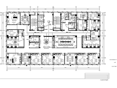 现代其他工装空间 商贸大楼装修电气 施工图