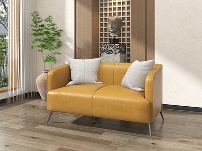 现代双人沙发 直排沙发 休闲沙发 沙发