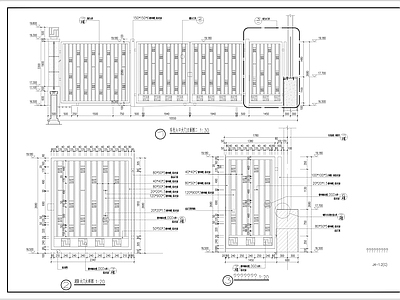 入户门 小区铁门 消防门 施工图