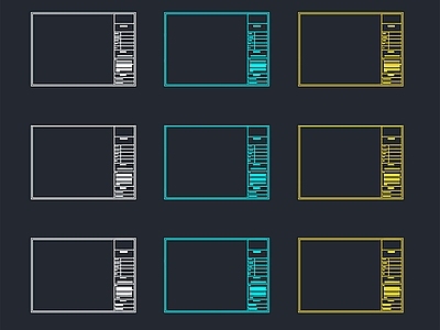 现代图框 图框 施工图