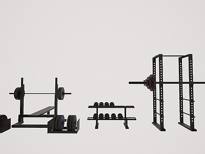 现代健身房 室内锻炼健身器材